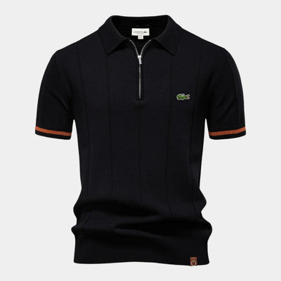 Half-Sleeve Zip Polo - CLEARANCE PRICE