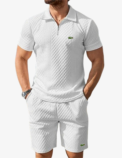 Set Polo Zippé & Short - DÉSTOCKAGE