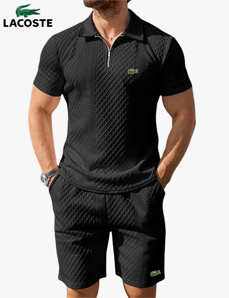 Set Polo Zippé & Short || DÉSTOCKAGE