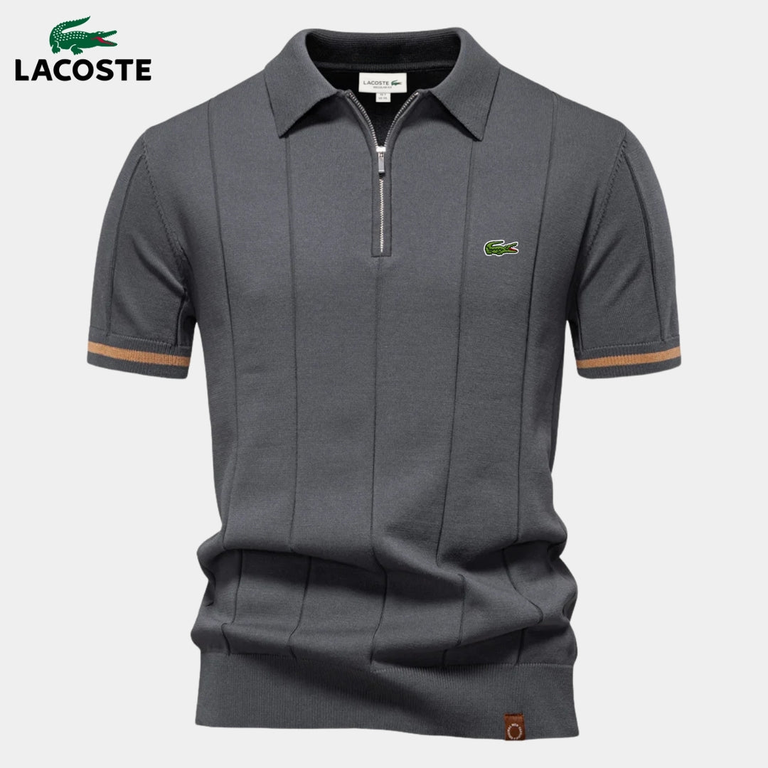Half-Sleeve Zip Polo || CLEARANCE PRICE