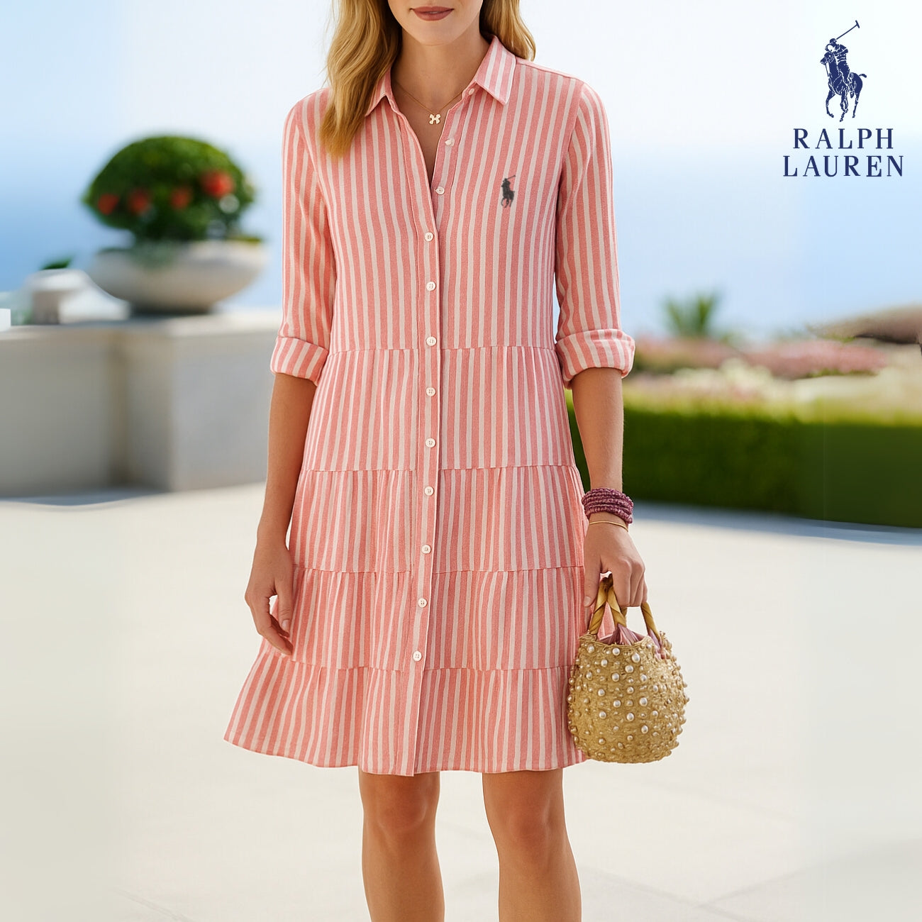 Striped Shirt Dress || CLEARANCE SALE
