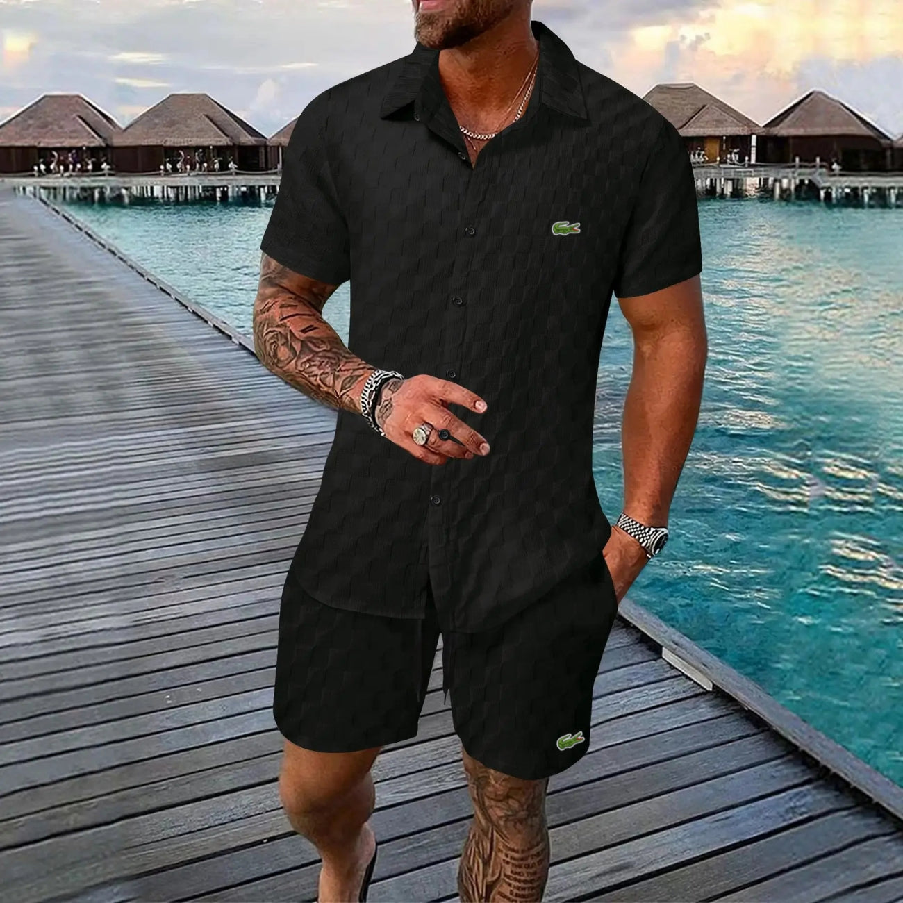 Men's Summer Set (Shirt & Shorts) - CLEARANCE SALE