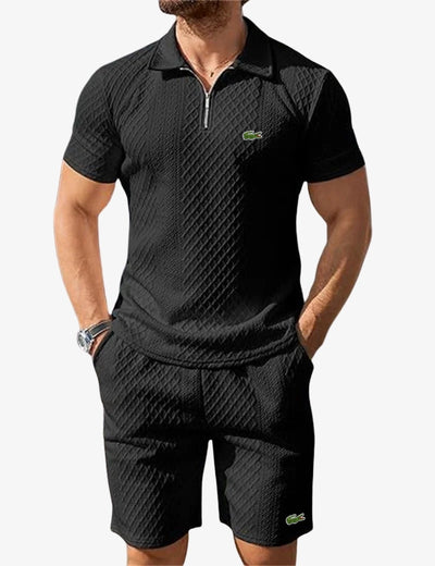 Set Polo Zippé & Short - DÉSTOCKAGE