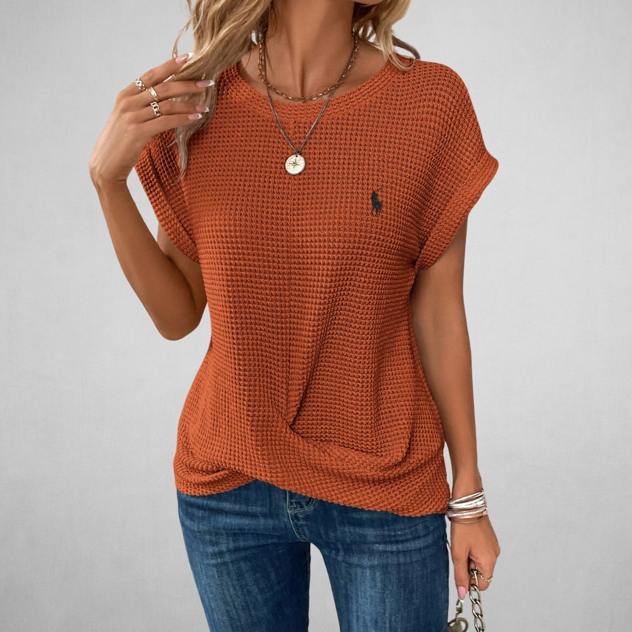 Casual Textured T-Shirt — CLEARANCE SALE