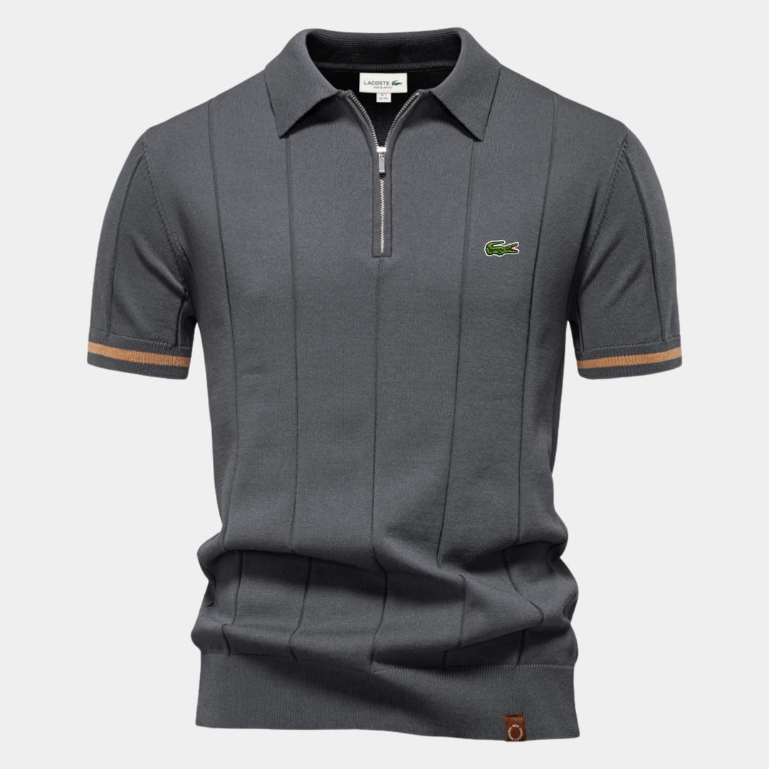 Half-Sleeve Zip Polo - CLEARANCE PRICE