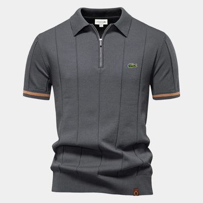 Half-Sleeve Zip Polo - CLEARANCE PRICE
