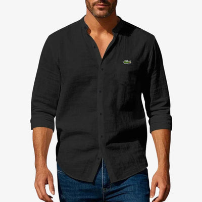 Elegant Mandarin Collar Shirt - CLEARANCE SALE