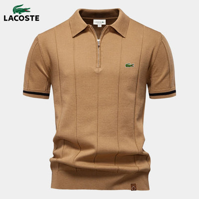 Half-Sleeve Zip Polo || CLEARANCE PRICE
