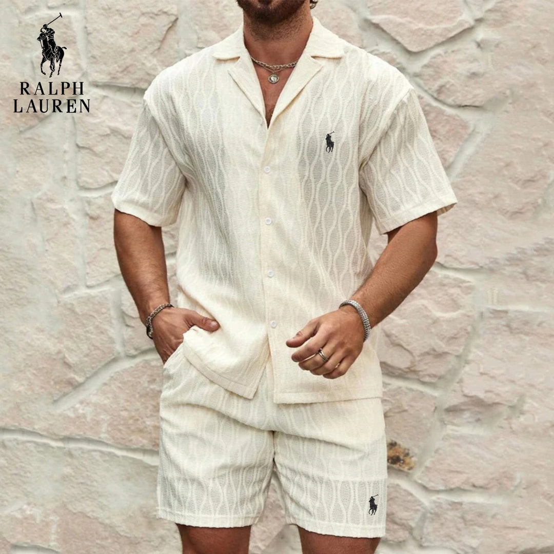 Textured Summer Set – Shirt & Shorts || CLEARANCE SALE