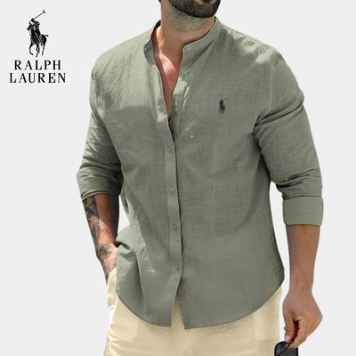 Elegant Mandarin Collar Shirt || CLEARANCE PRICE LO