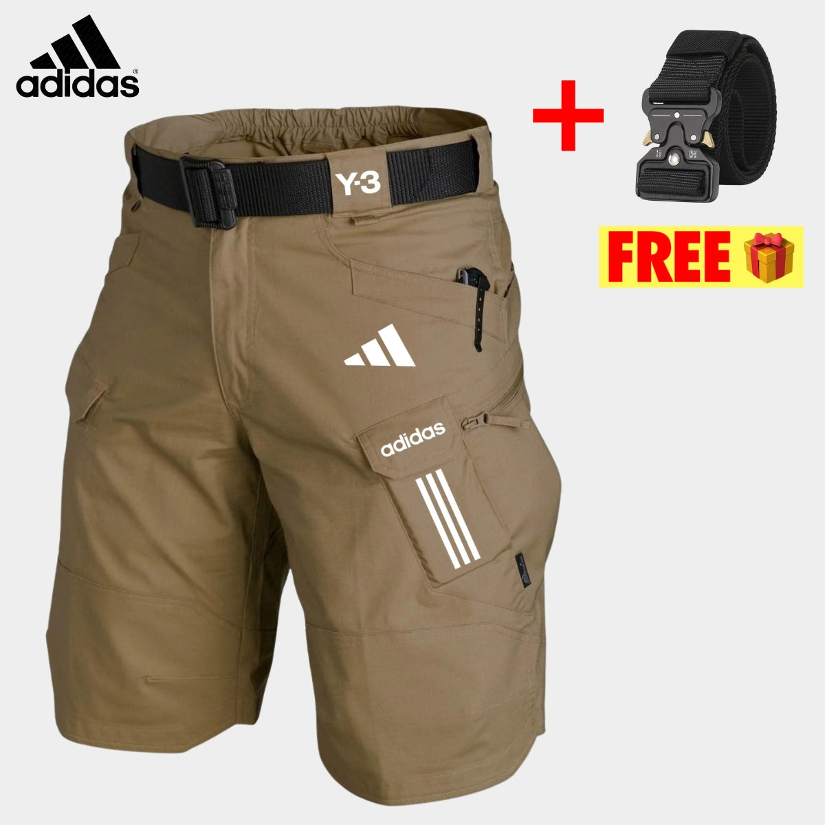 Tactical Cargo Shorts + Free Belt || CLEARANCE PRICE