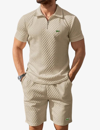 Set Polo Zippé & Short - DÉSTOCKAGE