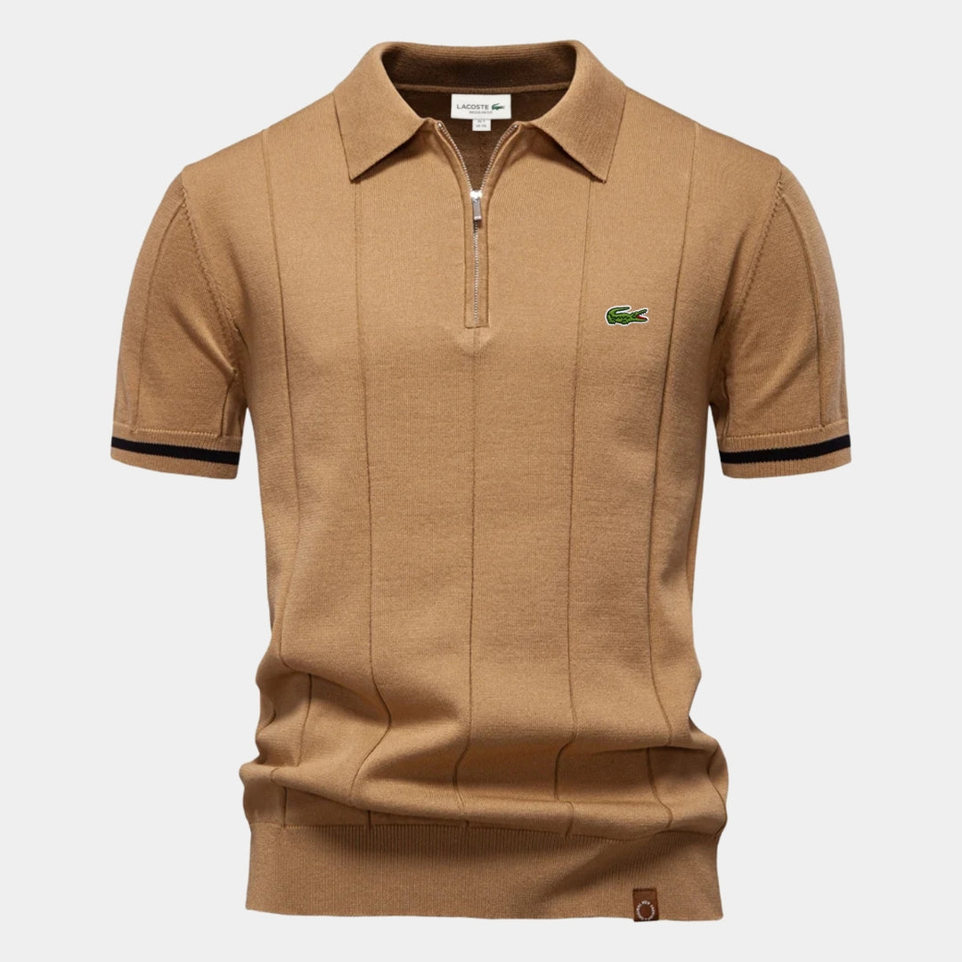 Half-Sleeve Zip Polo - CLEARANCE PRICE