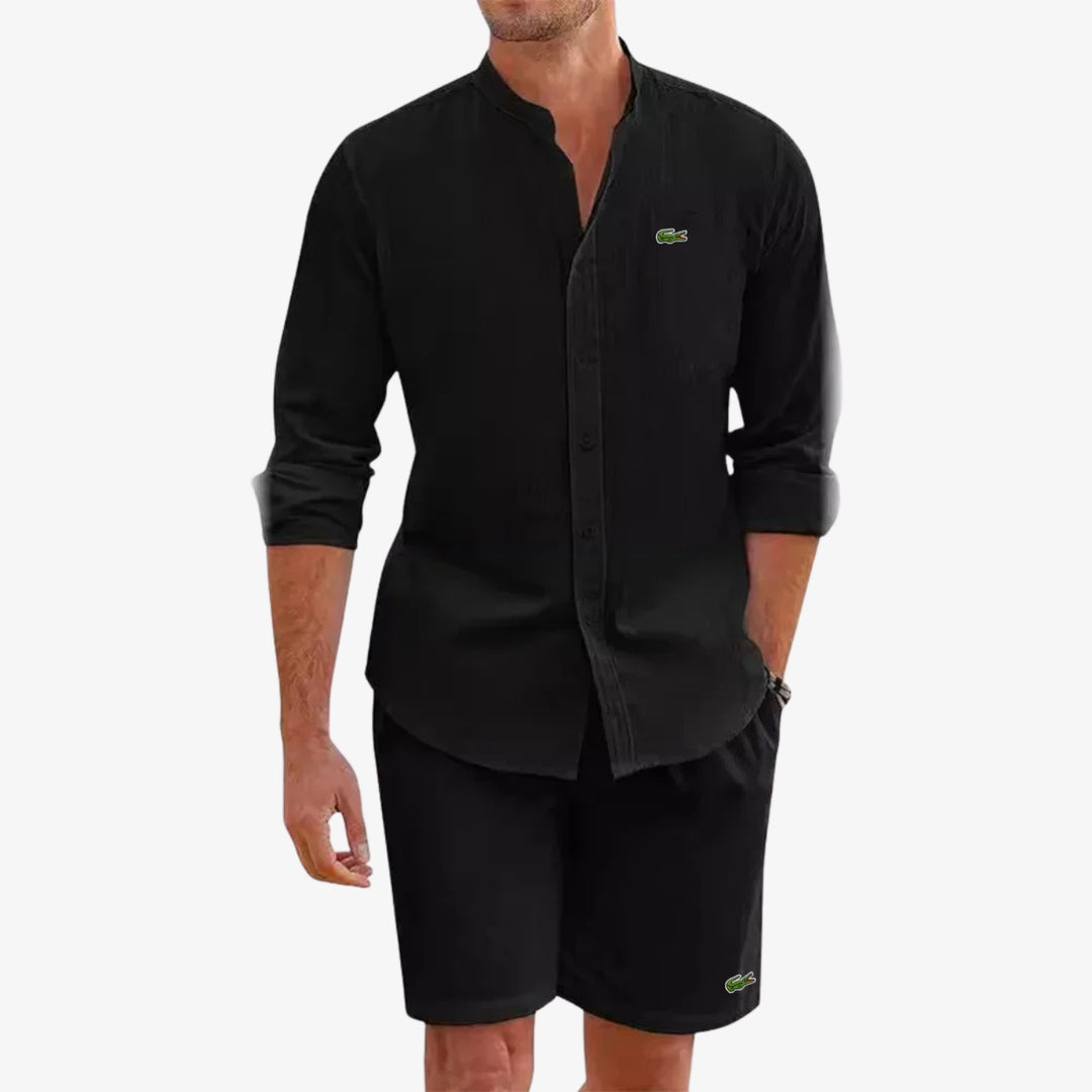 Elegant Shirt & Shorts Set - CLEARANCE