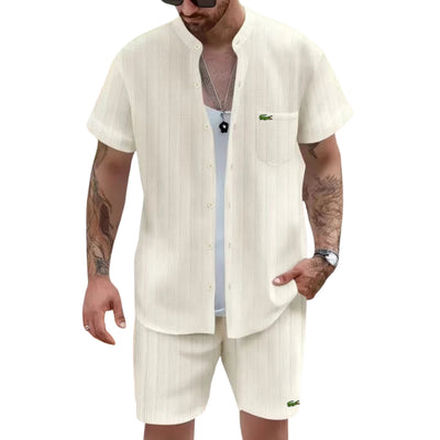 Casual Outfit with Mandarin Collar - CLEARANCE PRICE