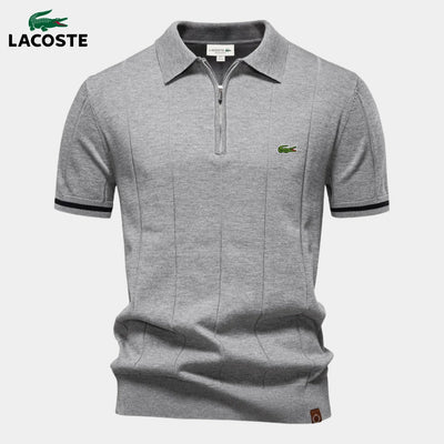 Half-Sleeve Zip Polo || CLEARANCE PRICE