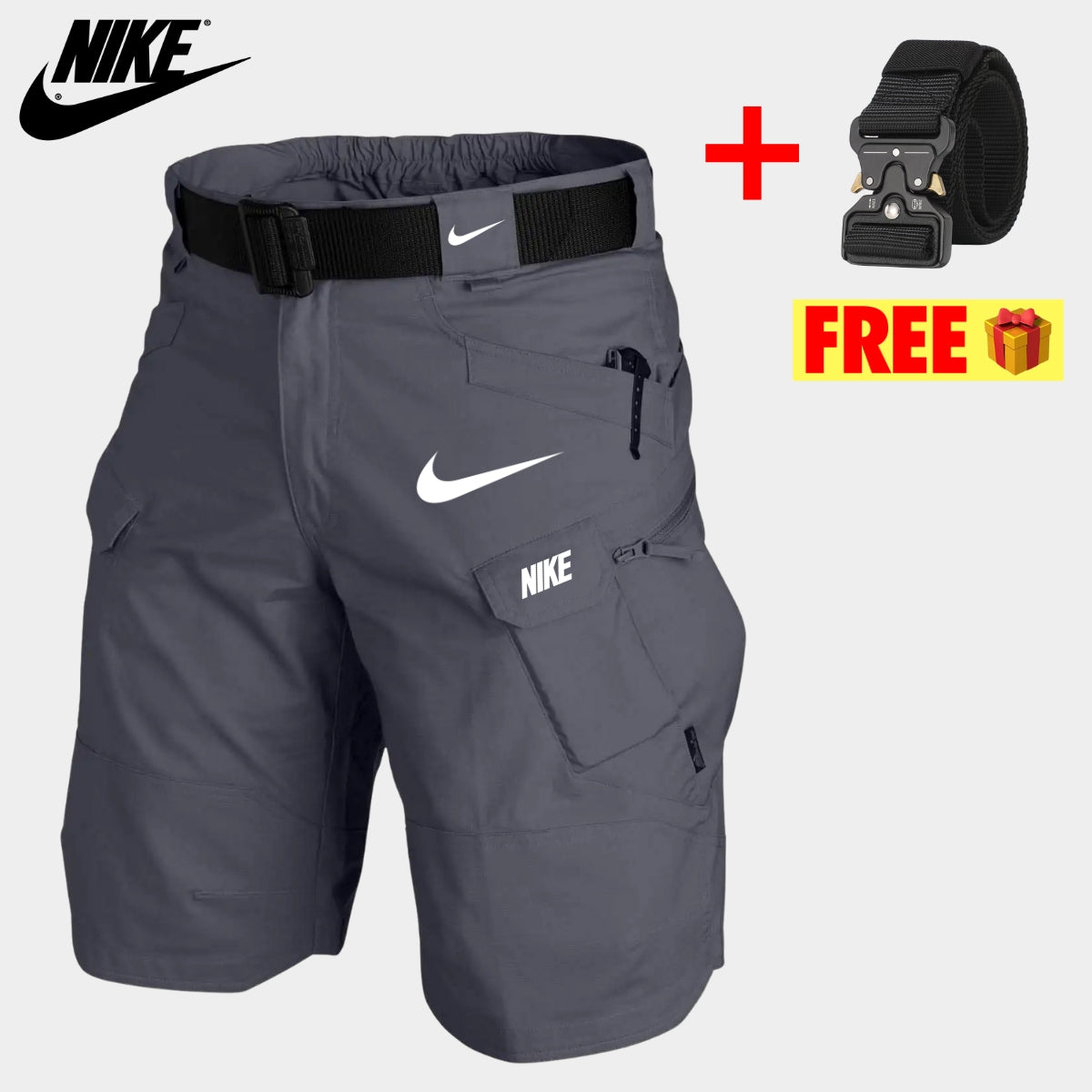 Tactical Cargo Shorts + Free Belt || CLEARANCE PRICE