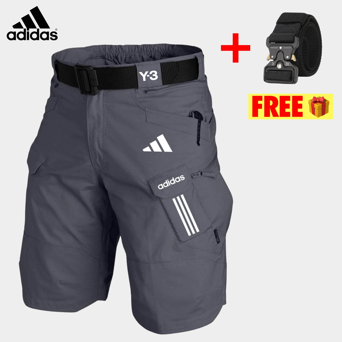 Tactical Cargo Shorts + Free Belt || CLEARANCE PRICE