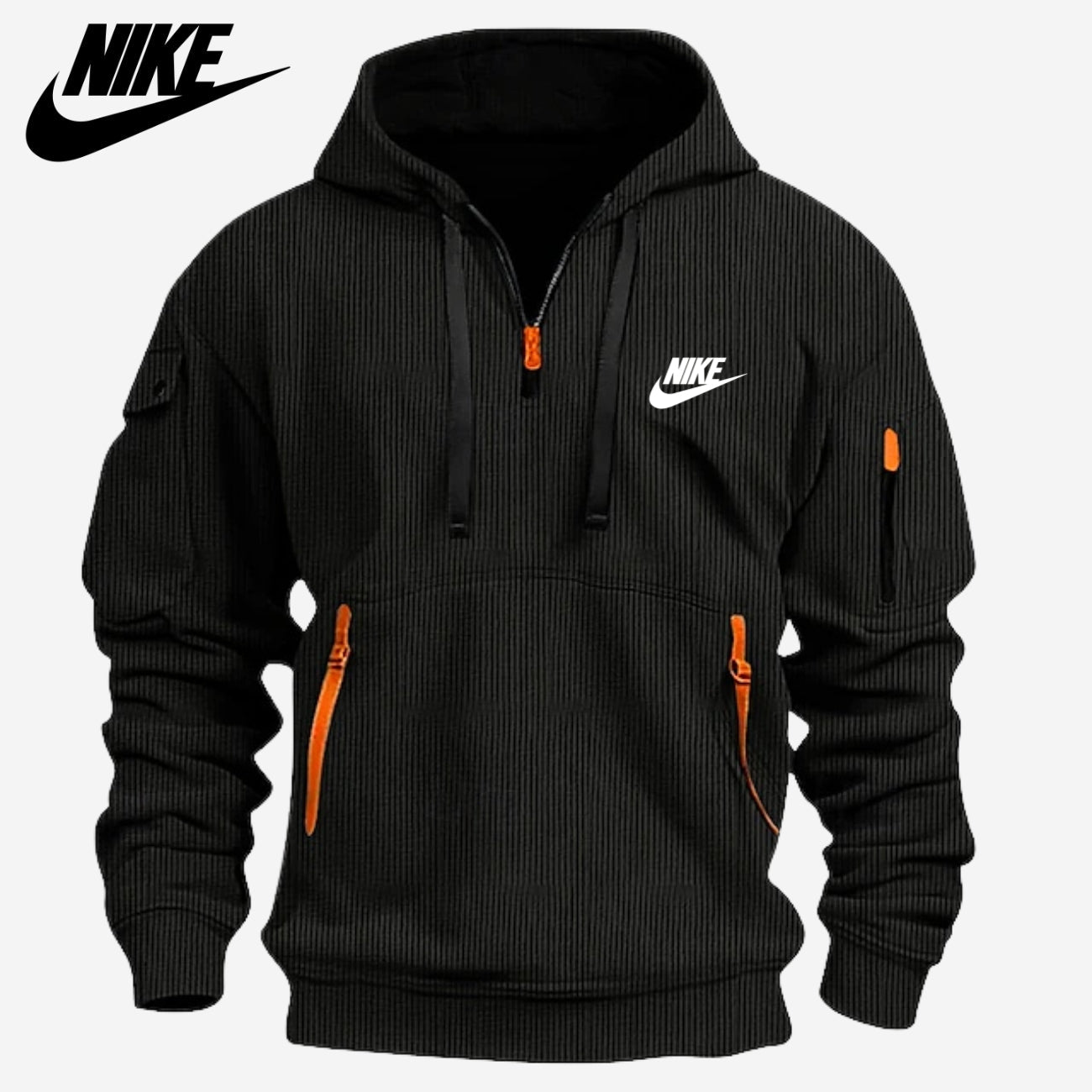 Multi Pocket Zip Hoodie || CLEARANCE SALE
