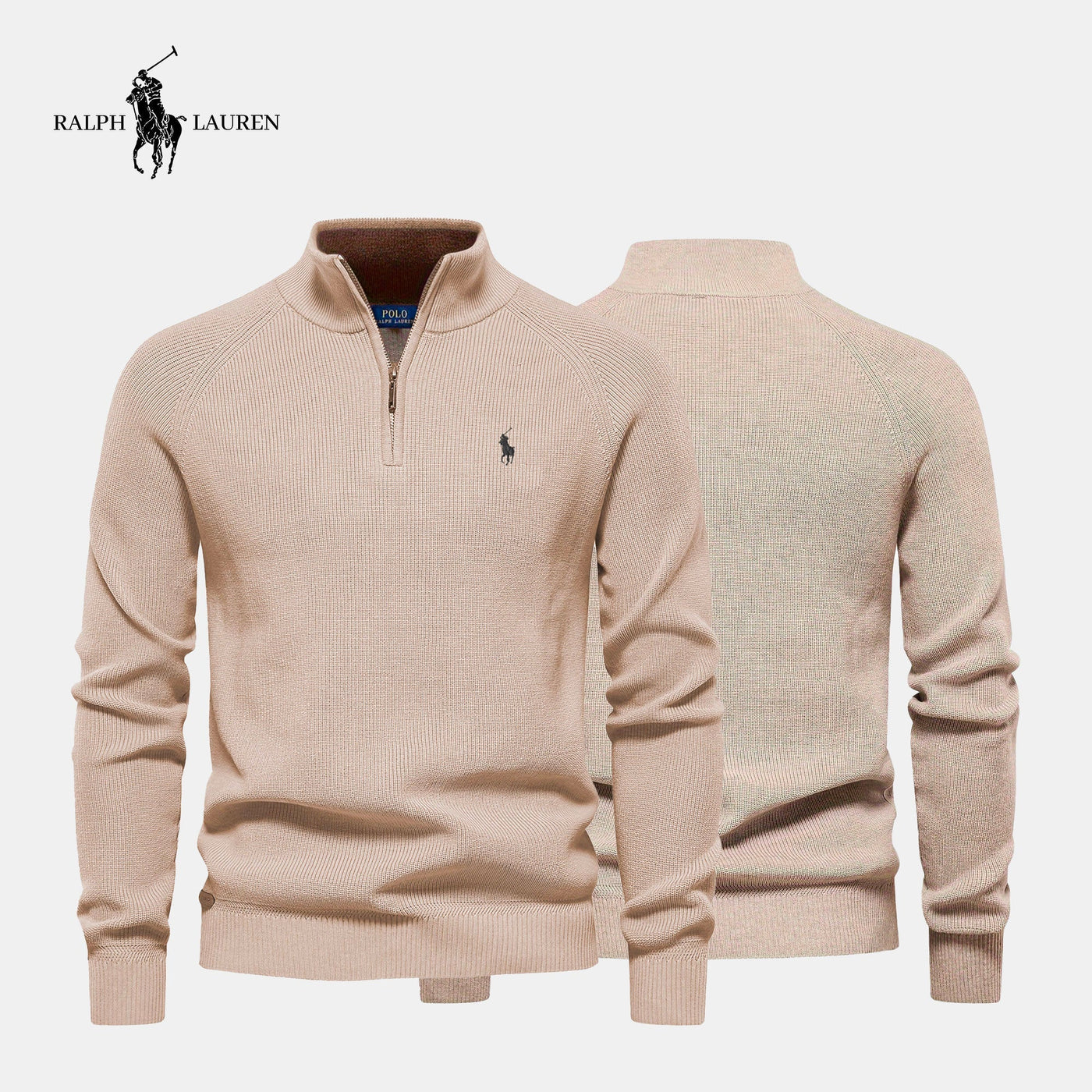 Zip Collar Sweater R&L || Clearance Sale