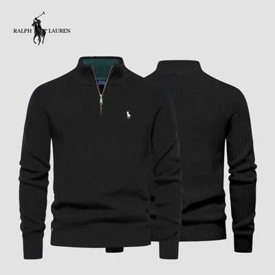 Zip Collar Sweater R&L || Clearance Sale