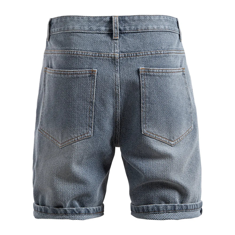 Men's casual denim shorts