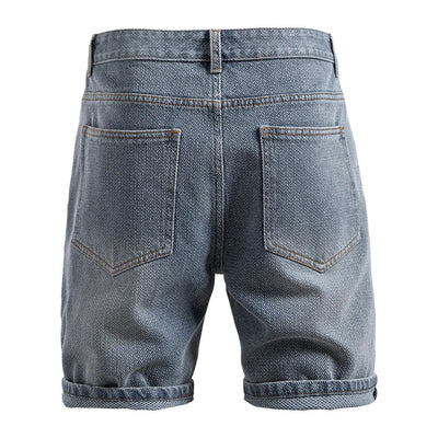 Men's casual denim shorts