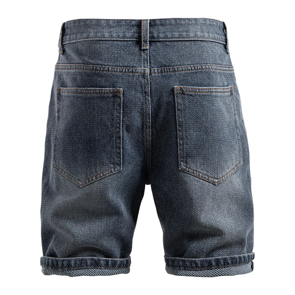 Men's casual denim shorts