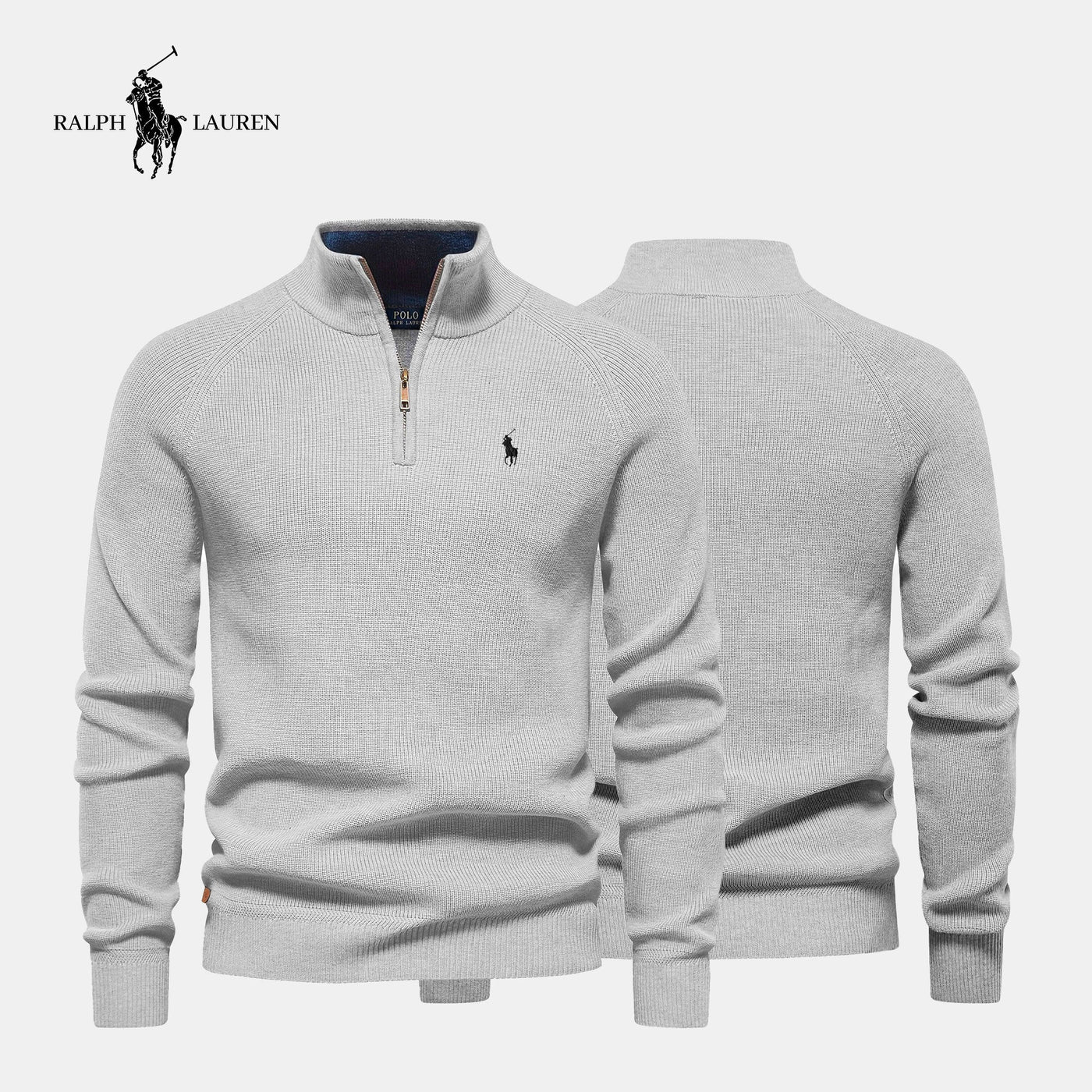Zip Collar Sweater R&L || Clearance Sale