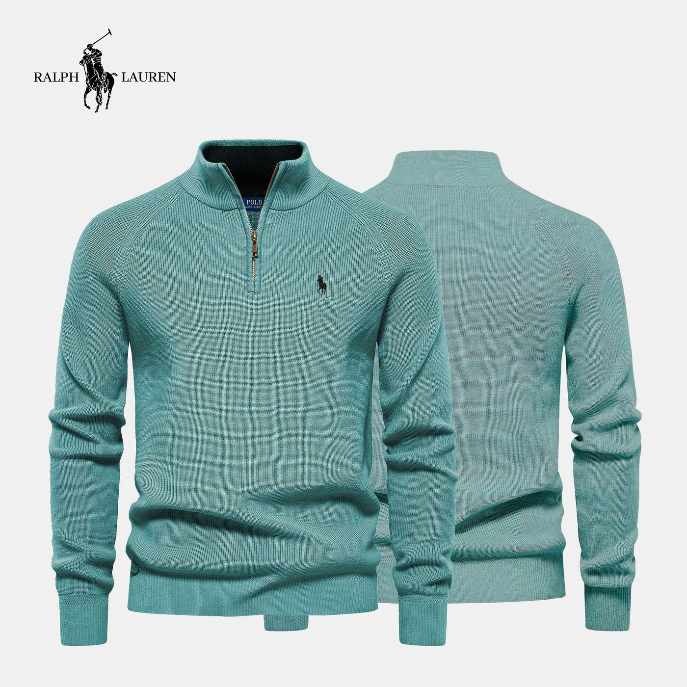 Zip Collar Sweater R&L || Clearance Sale