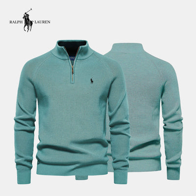 Zip Collar Sweater R&L || Clearance Sale